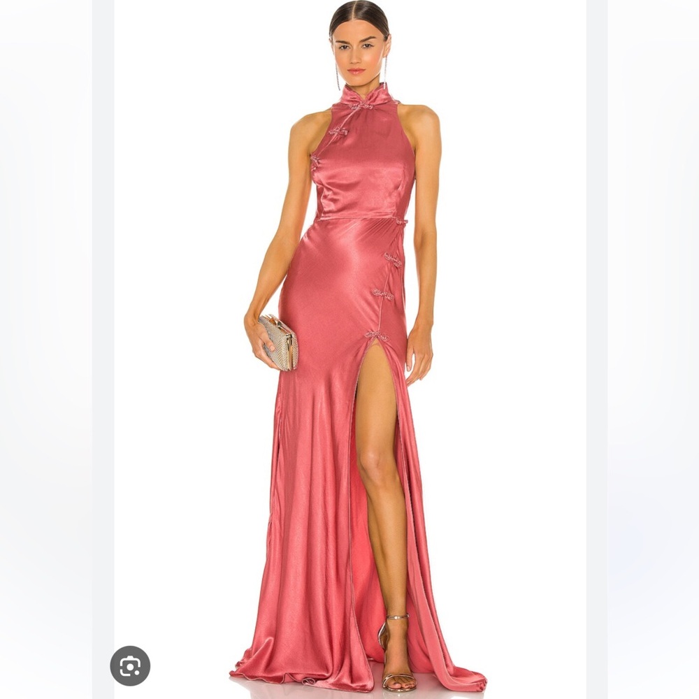 REVOLVE x Sau Lee Michelle Gown in Terracotta